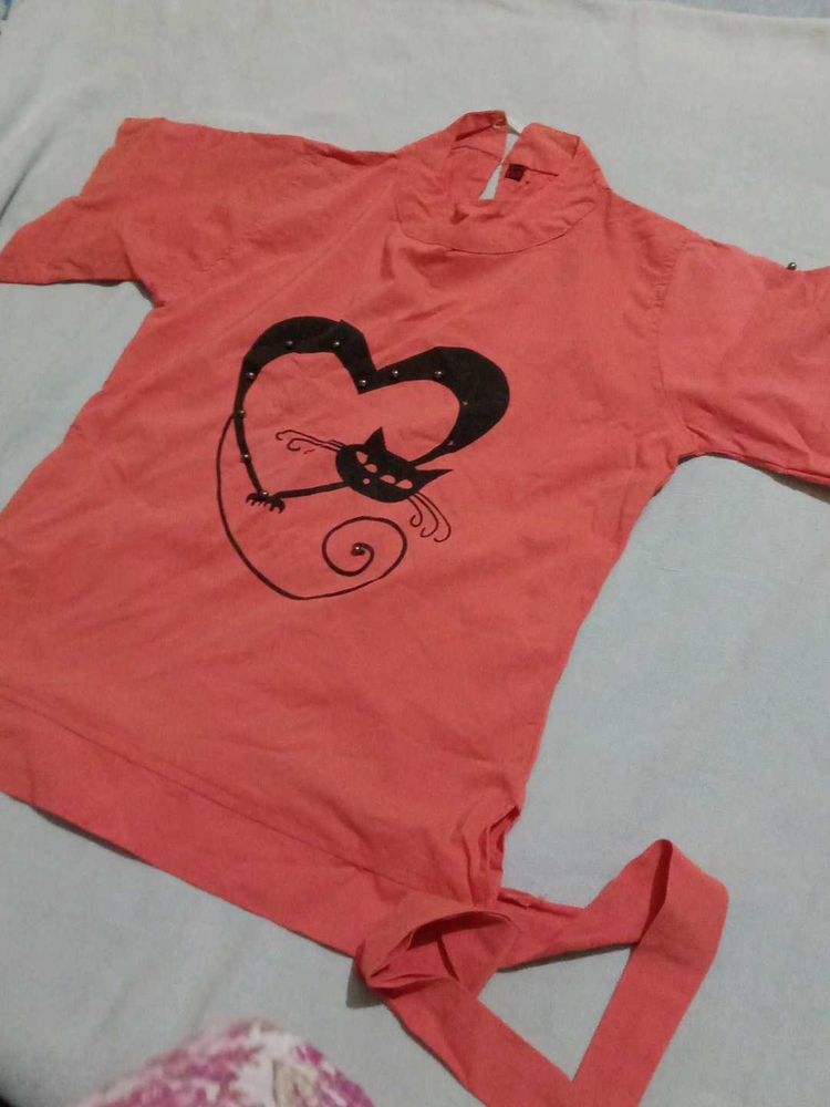 Cute Cat Heart Tee