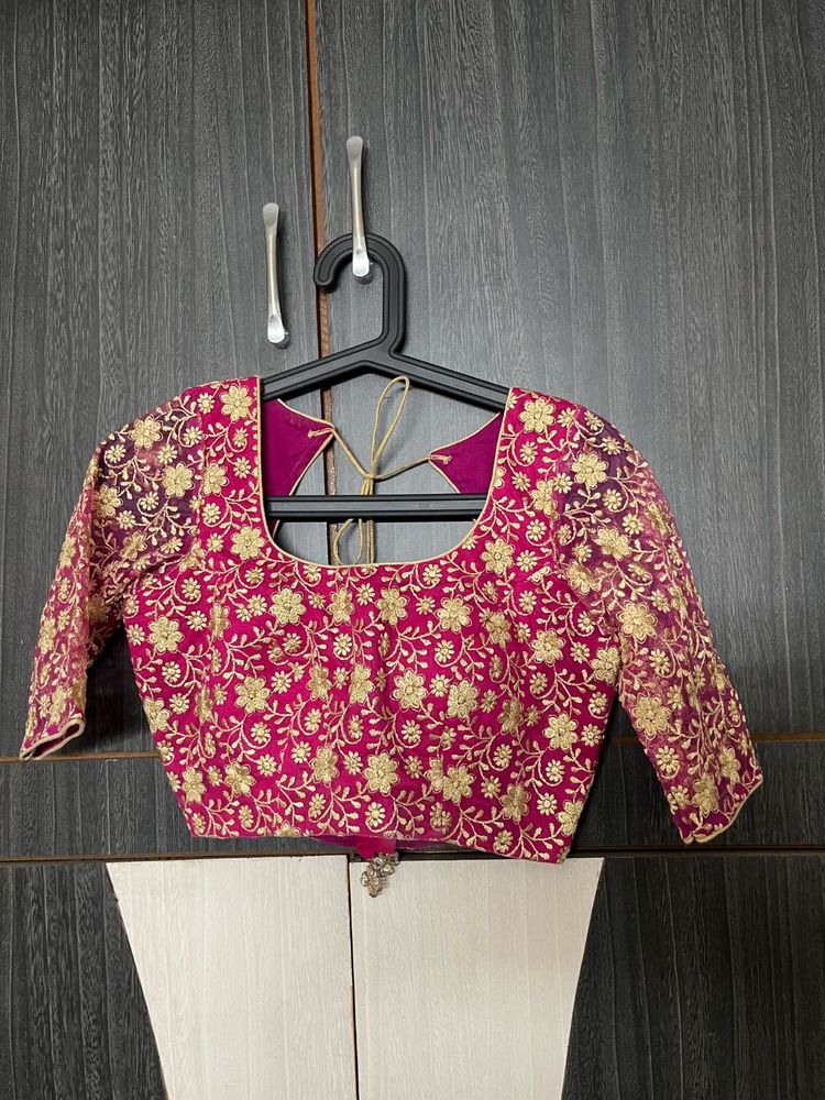 Pink Embroidered Blouse