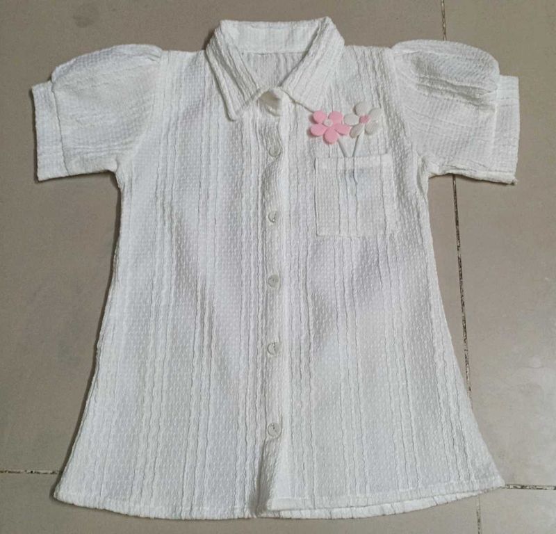 Cute White Flower Girl Dress