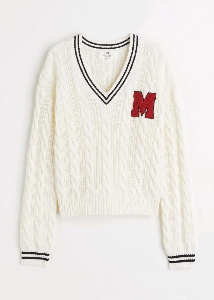 H&amp;m Y2k Cable Knit Sweater