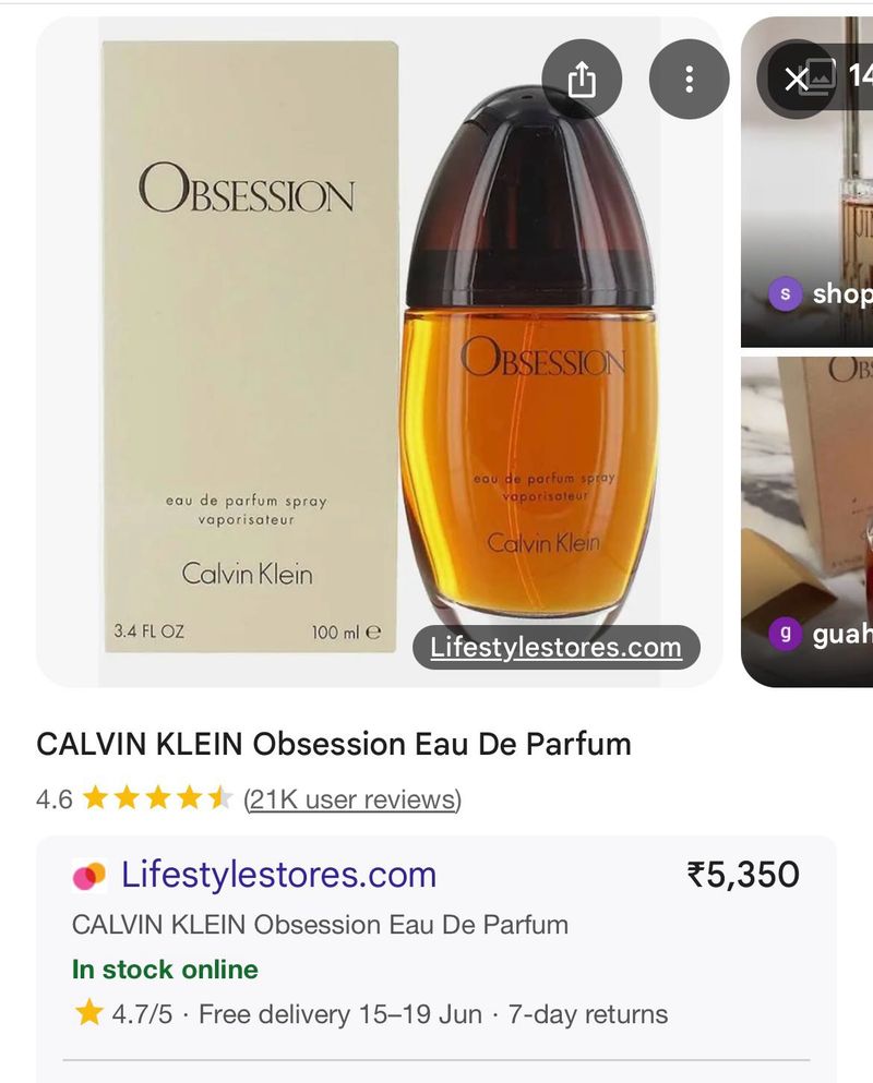 Calvin Klein OBSESSION Perfume