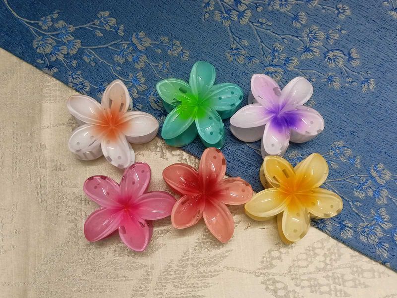 Cute Flower Hair Clips (any one @99)