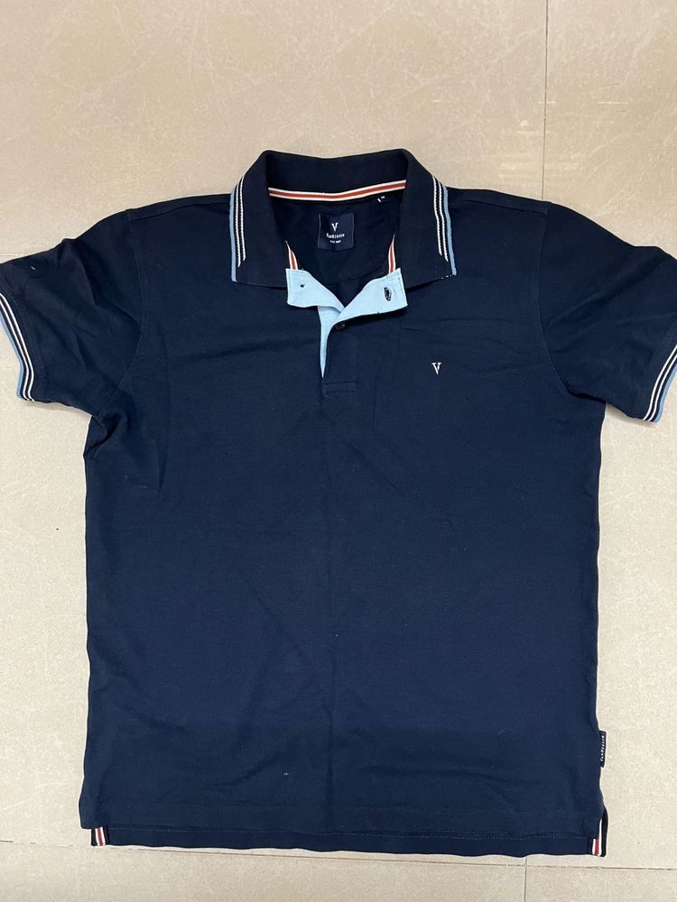 Van Heusen Navy Polo Shirt - Size M