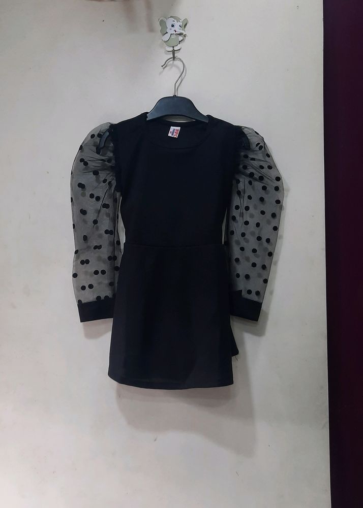🥳Offer Only For Today Dress With Net Sleeve