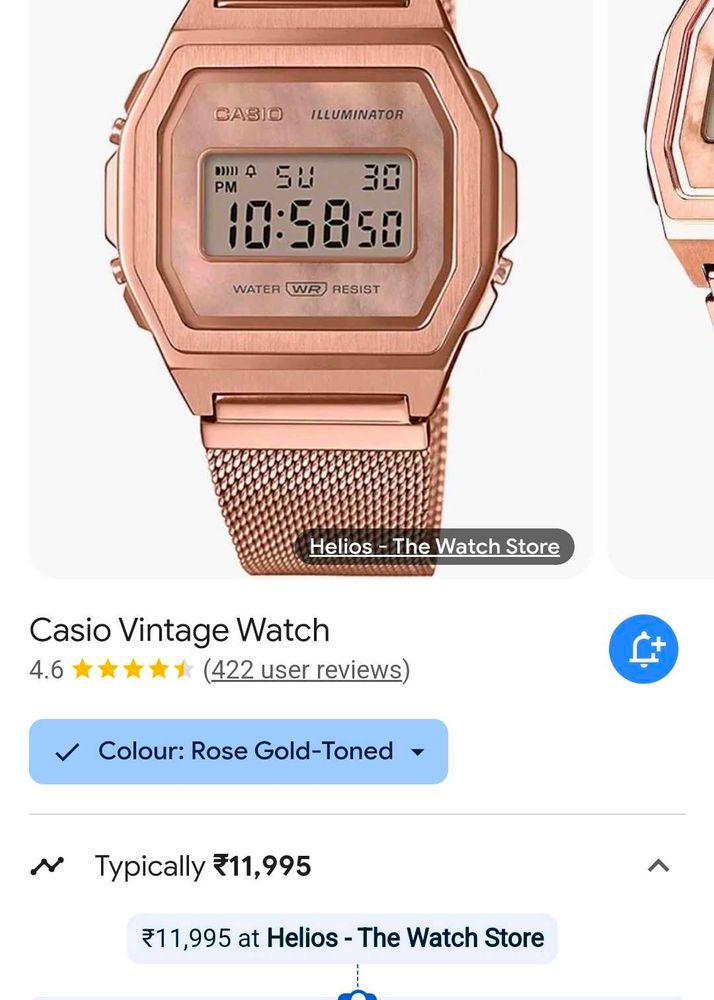 Casio Vintage Rose Gold-Toned Watch