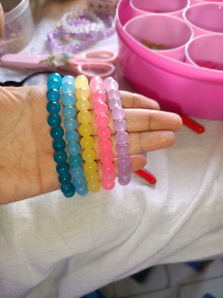 5-Colorful Bead Bracelets