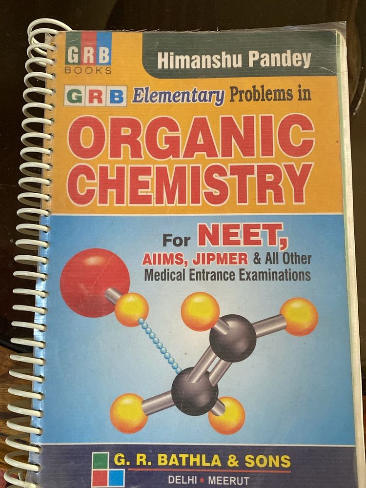 Organic Chemistry Book For Neet Aiims Jipmer