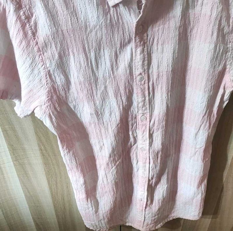 Pink &amp; White Striped Shirt 💜