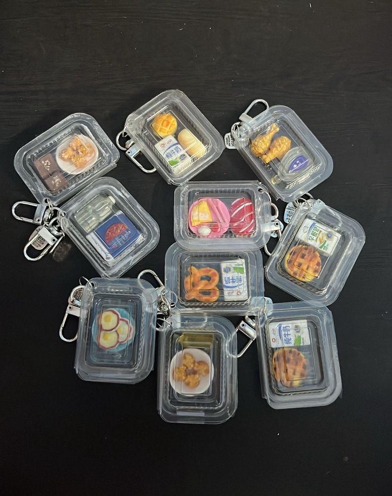 Food Container Keychains