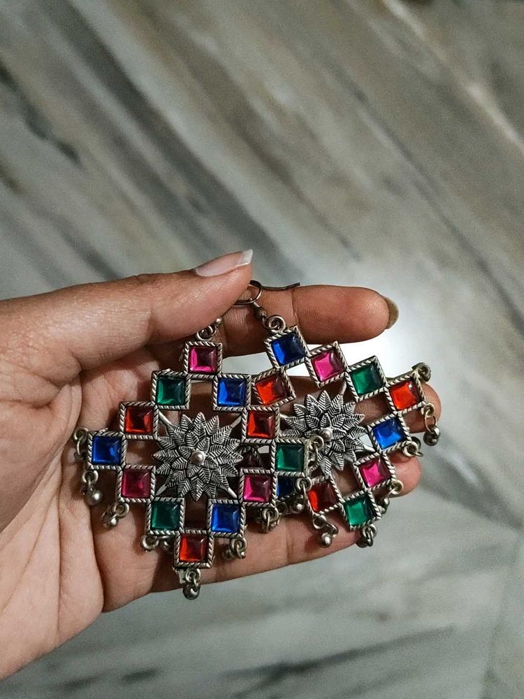 Colorful Statement Earrings