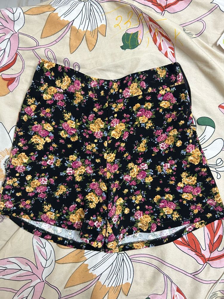 Floral Print Shorts