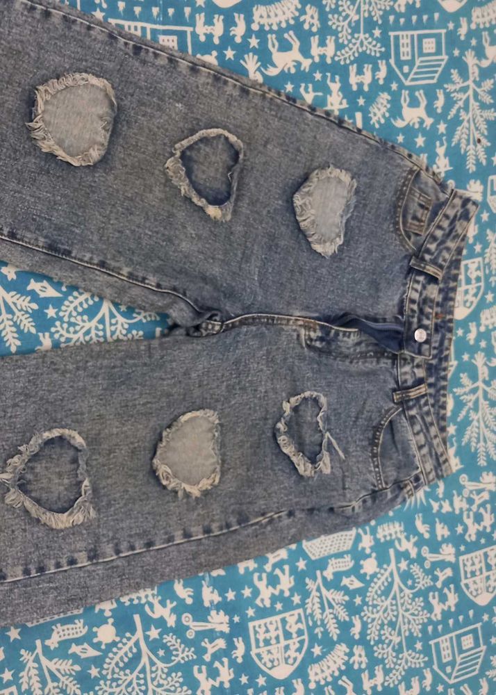 URBANIC - Blue Distressed Look Jeans