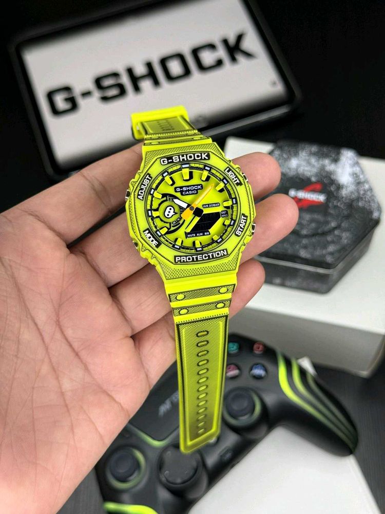 G-Shock Neon Yellow Watch With BOX