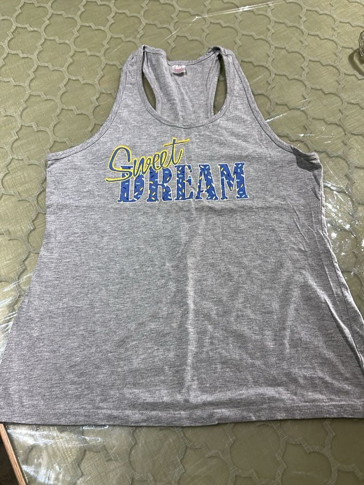 Gray Tank Top - Sweet Dream Size US L