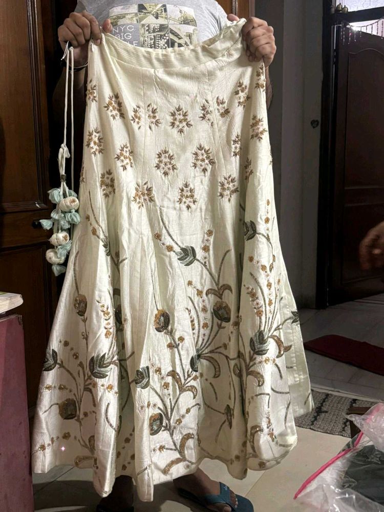 Elegant Embroidered Skirt