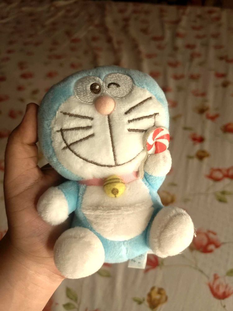 Doraemon Plushie Bag Charm with Candy