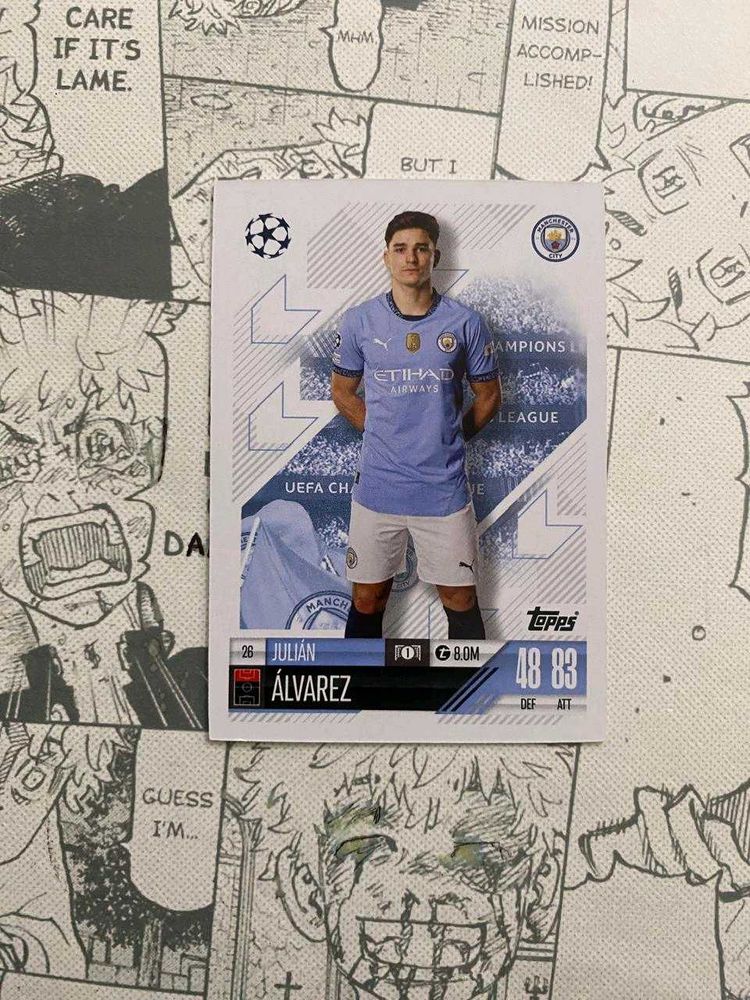 JULIAN ALVAREZ Match Attax Base Card