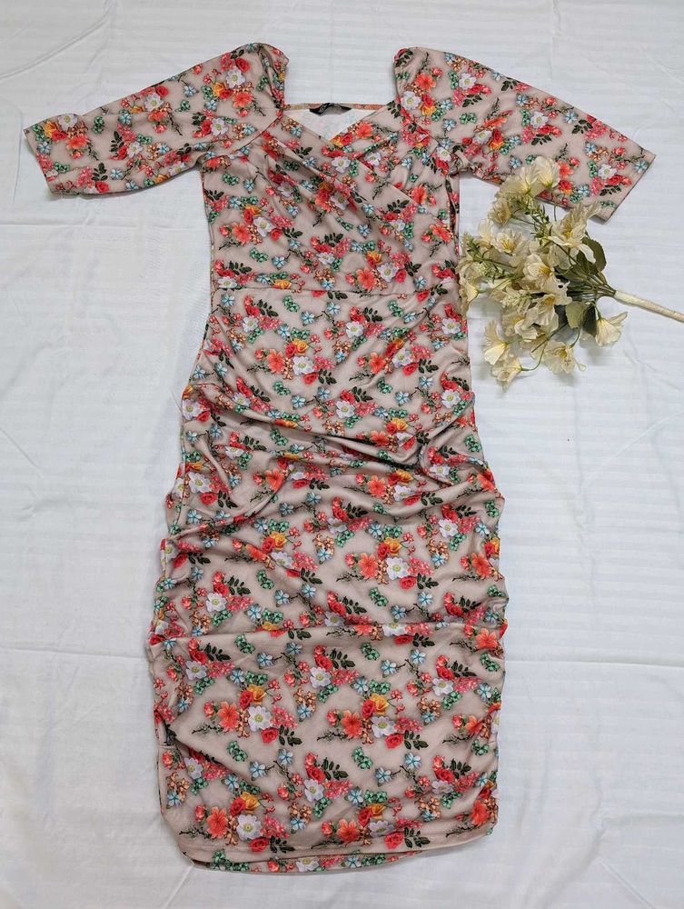 Floral Bodycon Mini Dress