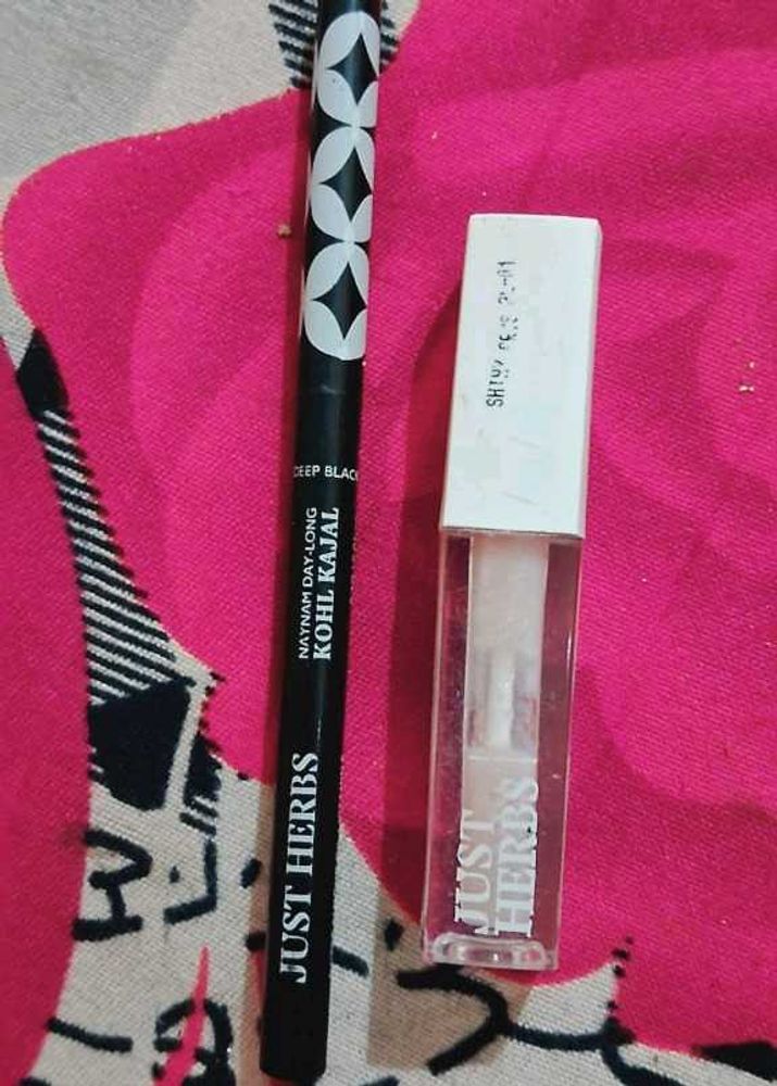 Combo Lip Gloss And Eye Pencil