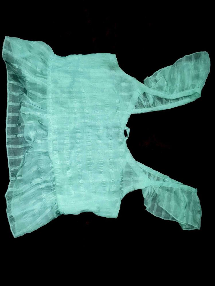 Sleeveless Ruffle Top