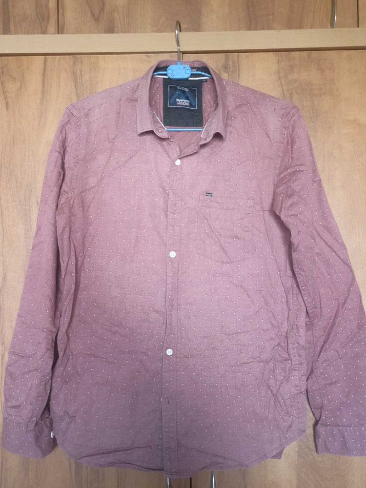 Stylish maroon casual shirt