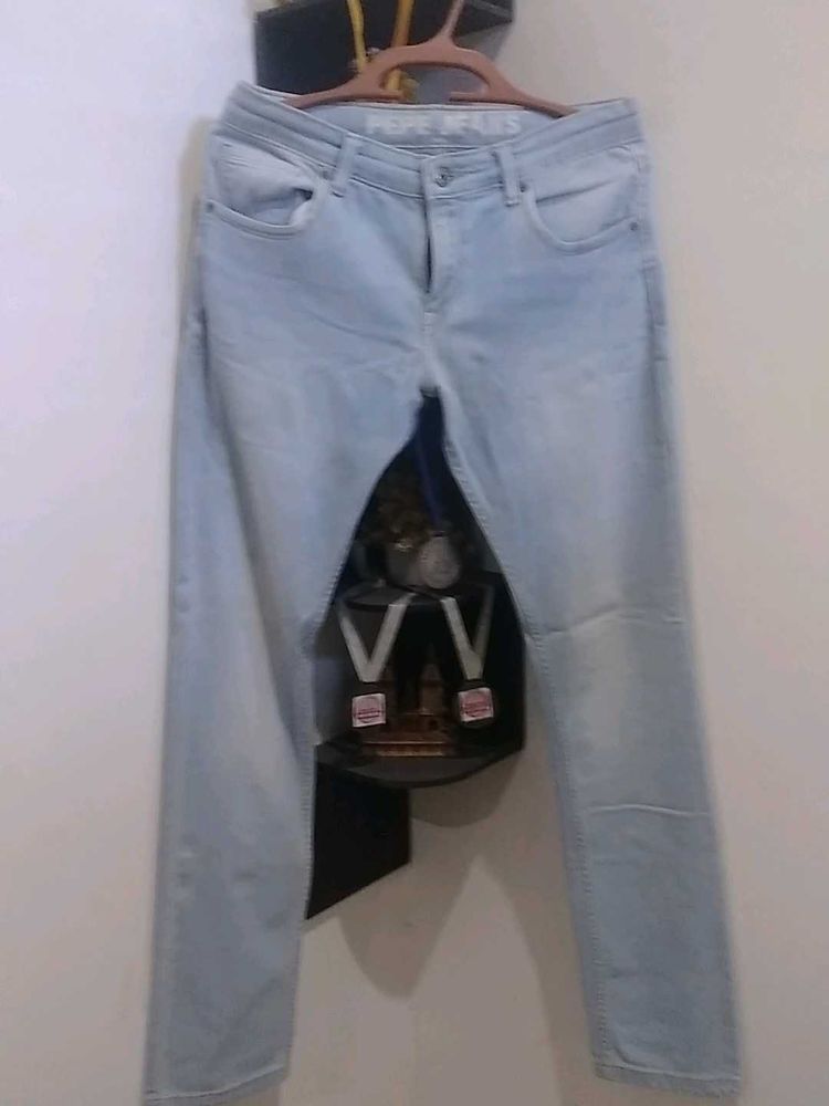 Light Wash Denim Jeans , pepe feama jean