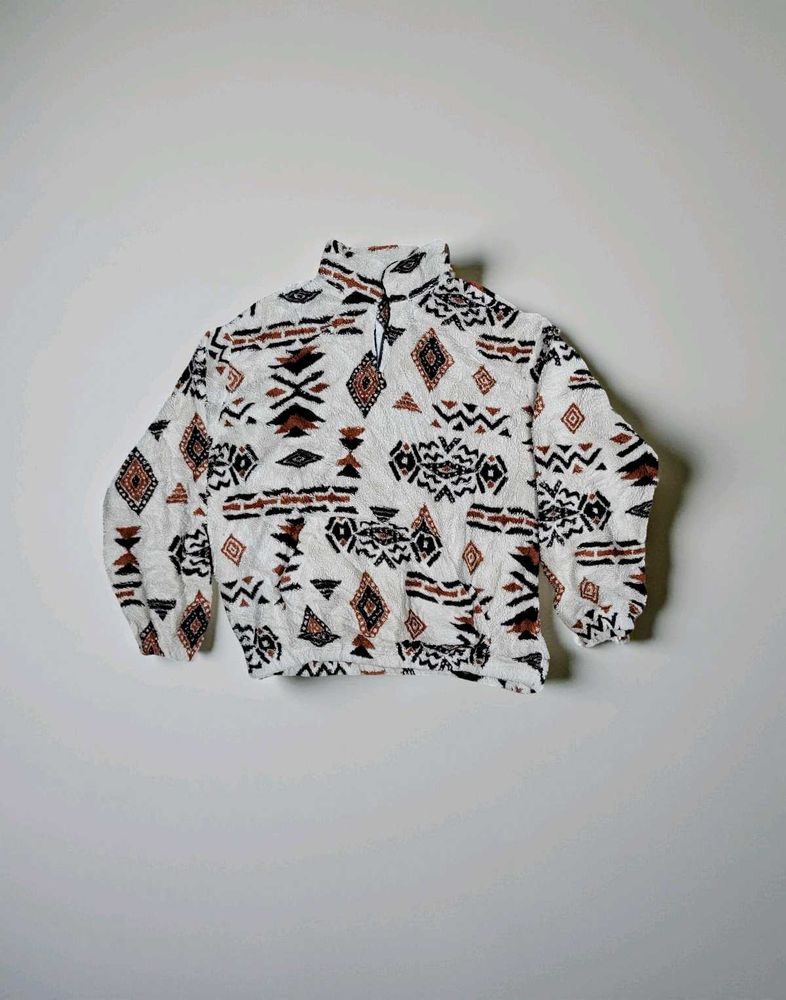 Patterned Pullover Sweater