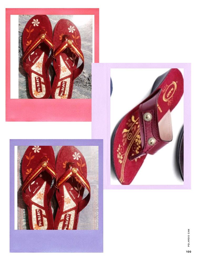 Floral Print Slippers