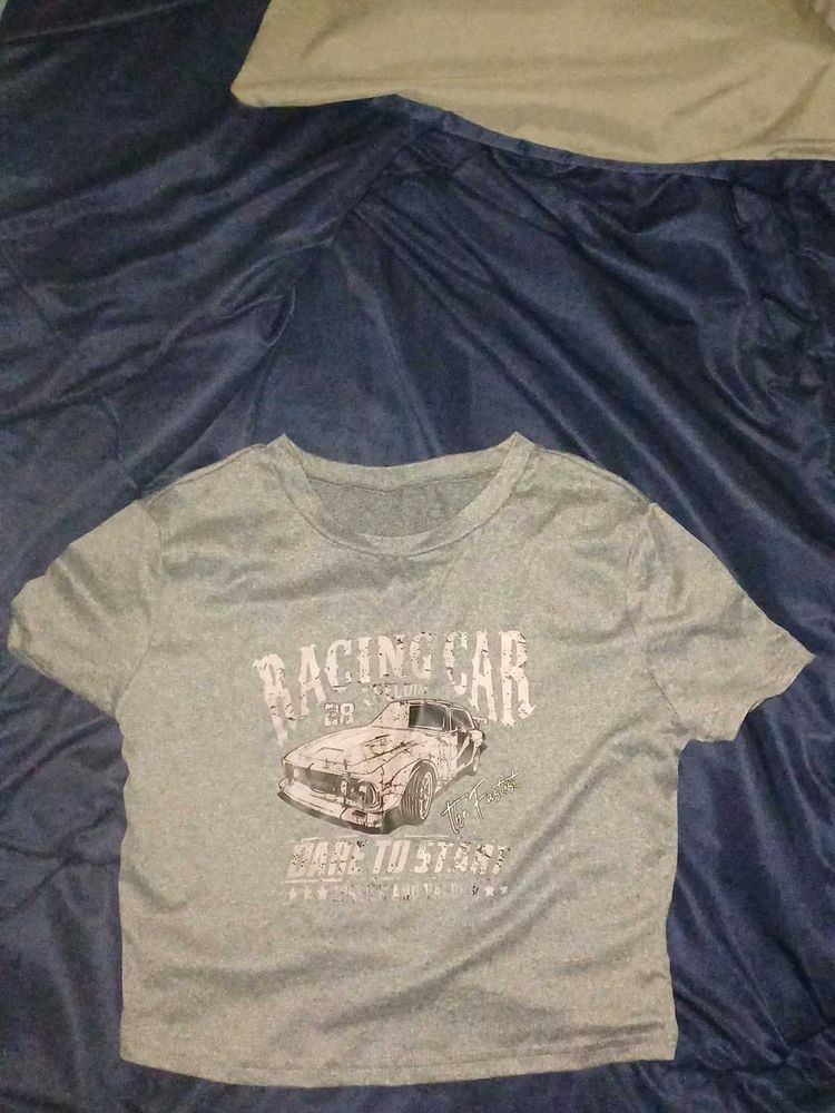 Racing Car Graphic crop Tee