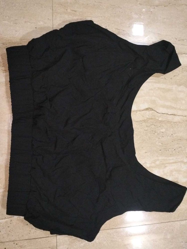 Black Off-Shoulder Top