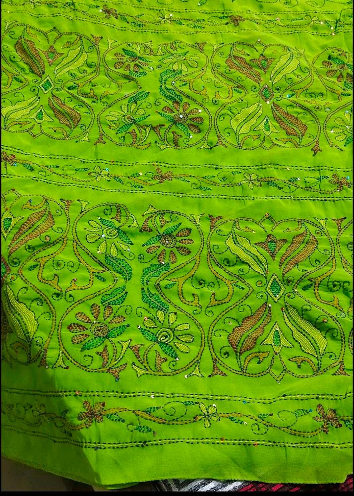 Kantha Work Saree