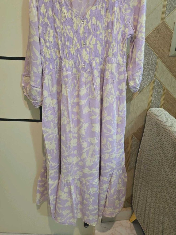 Lavender Floral Mustard Brand Dress