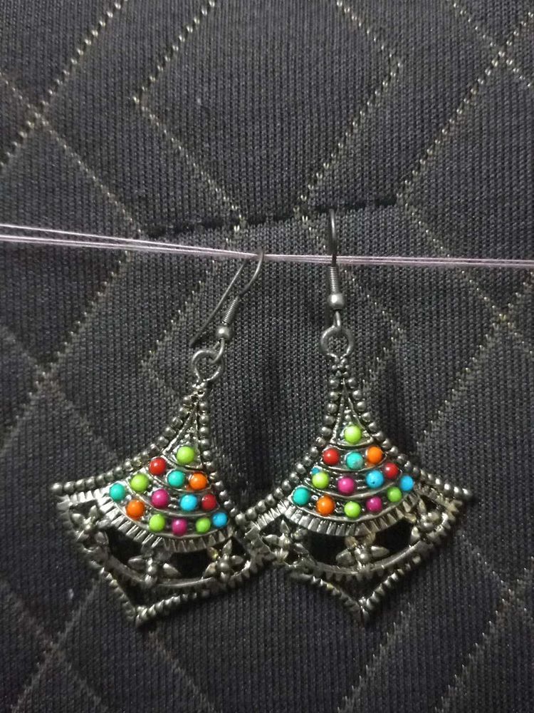 Boho Beaded Dangle Earrings