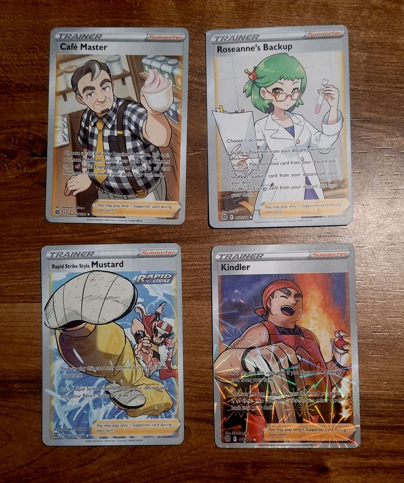 4 TRAINER CARDS Pokemon Card