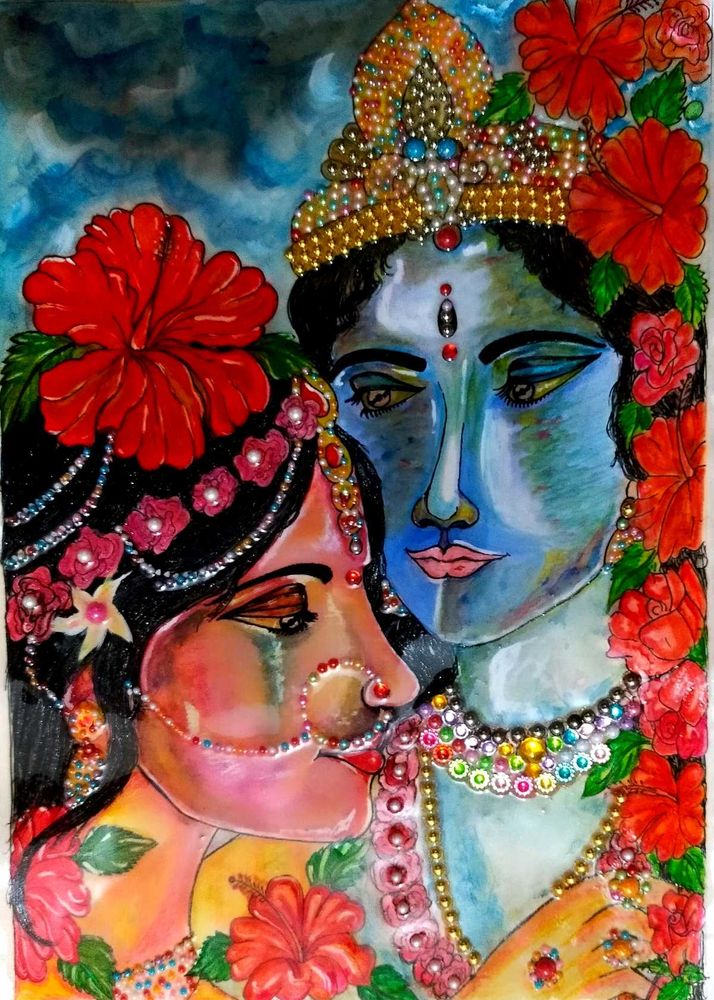 Radha Krishna Art