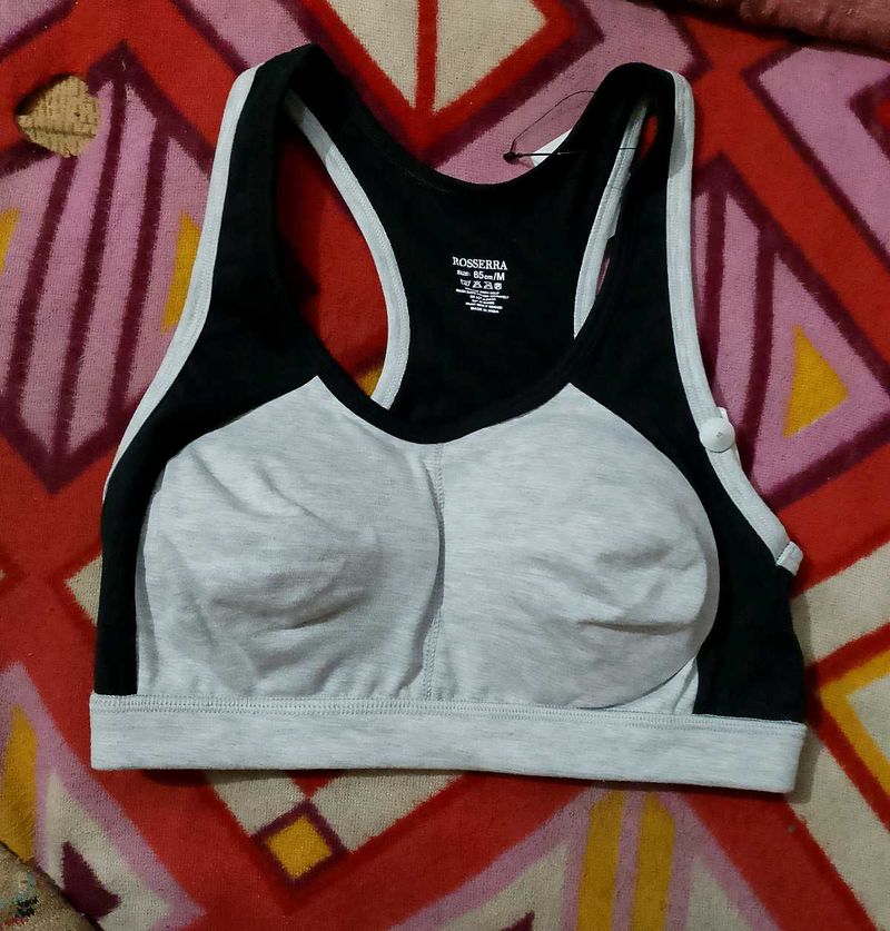 Comfy Grey Sports Bra