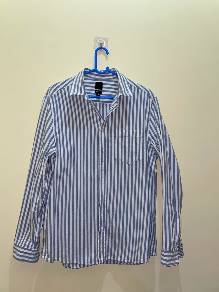 Striped Button-Down Shirt