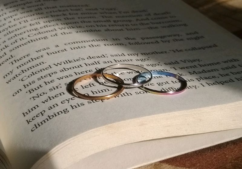 Aesthetic Unisex Rings&lt;3 Set Of 6