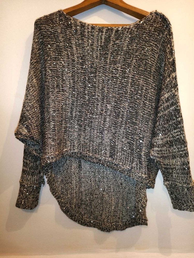 Sparkly Knit Hi-Lo Sweater Size S/M/L