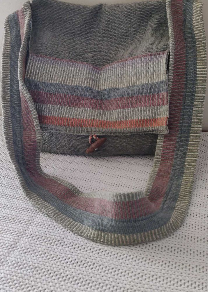 Striped Shoulder Bag