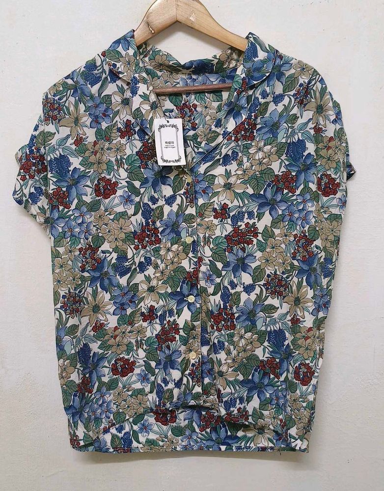 Trendy New Floral Print Shirt