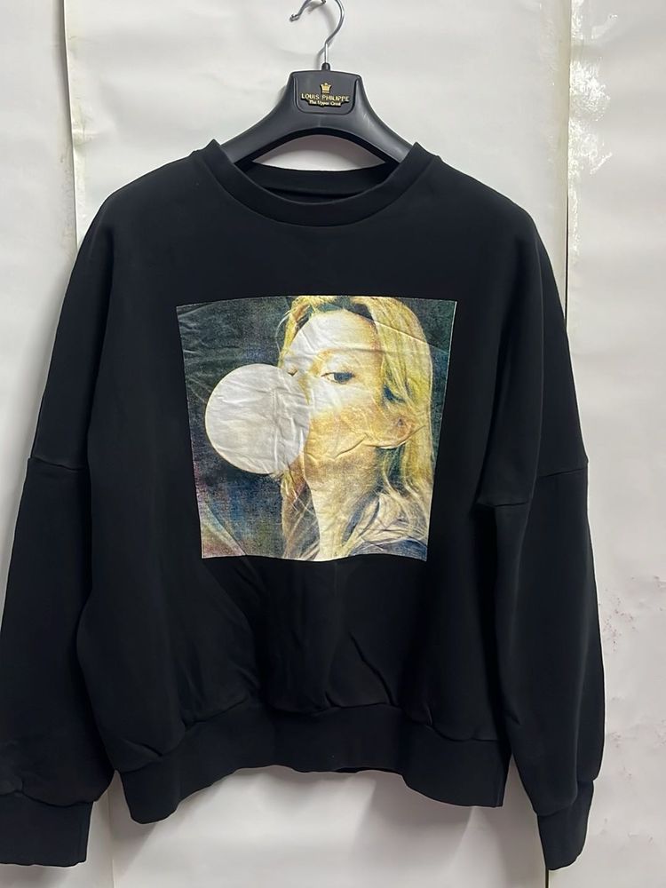 vintage Graphic Print Sweatshirt
