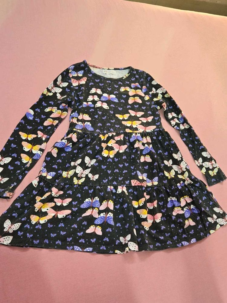 Black (Charcoal Grey) Floral Frock From H&amp;M - USA