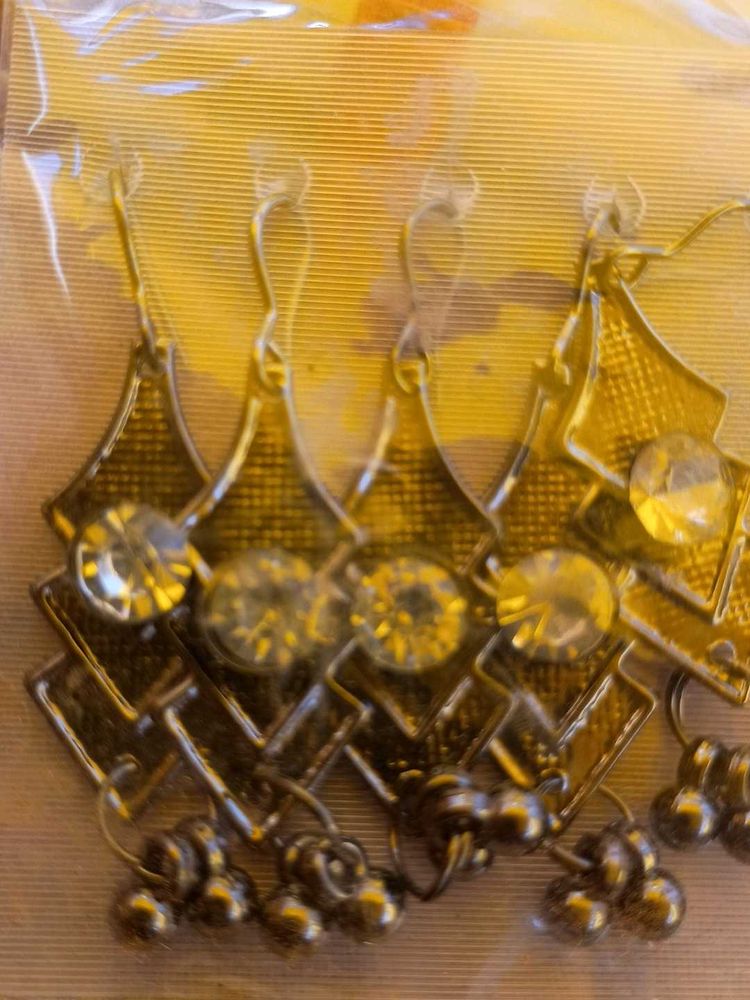 Black Earrings For Women 1 Pes