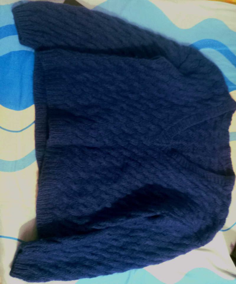 Navy Blue Knit Sweater