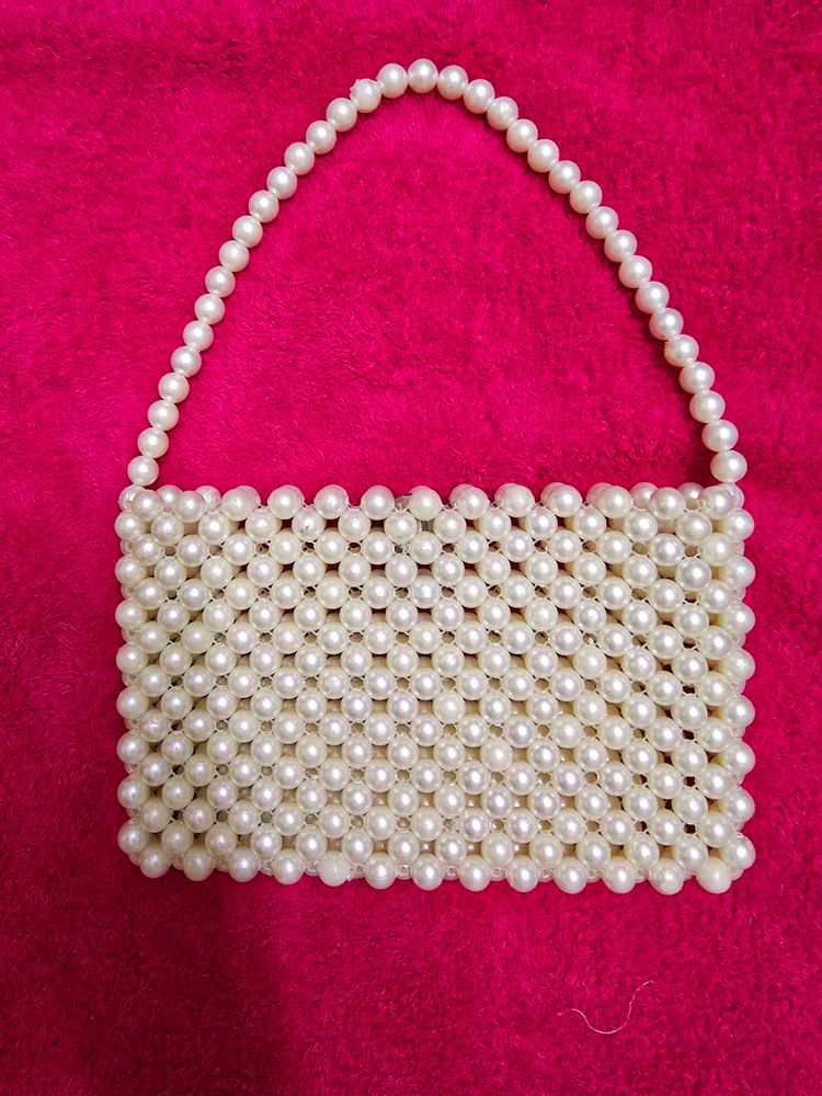 Off White Pearl Purse