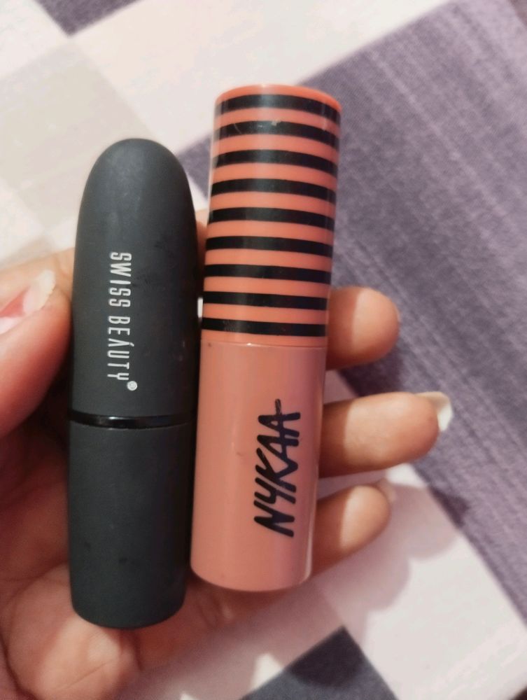 Swiss Beauty Cafe Mocha And Nykaa Wakeup Makeup