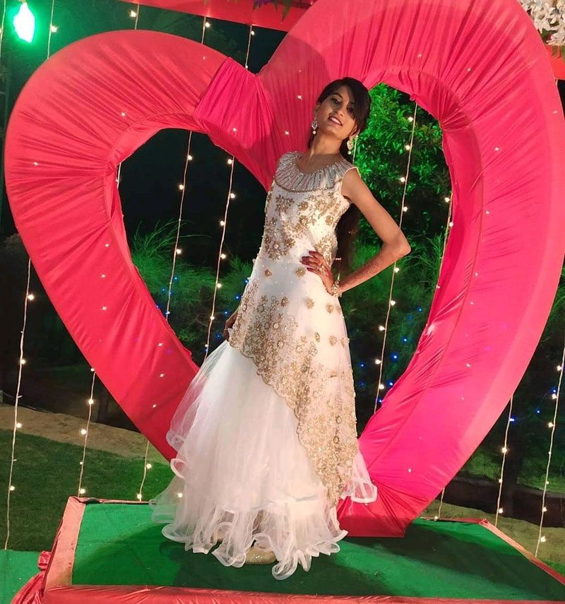 White Net Gown