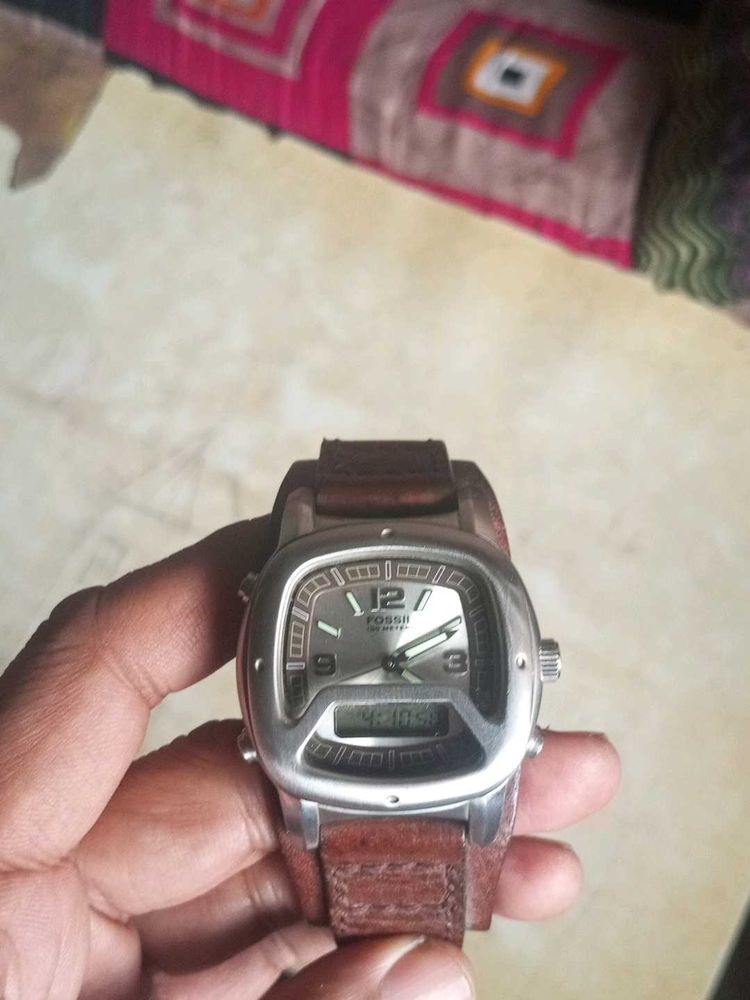 Fossil Blue Retro Orignal ana-Digital watch