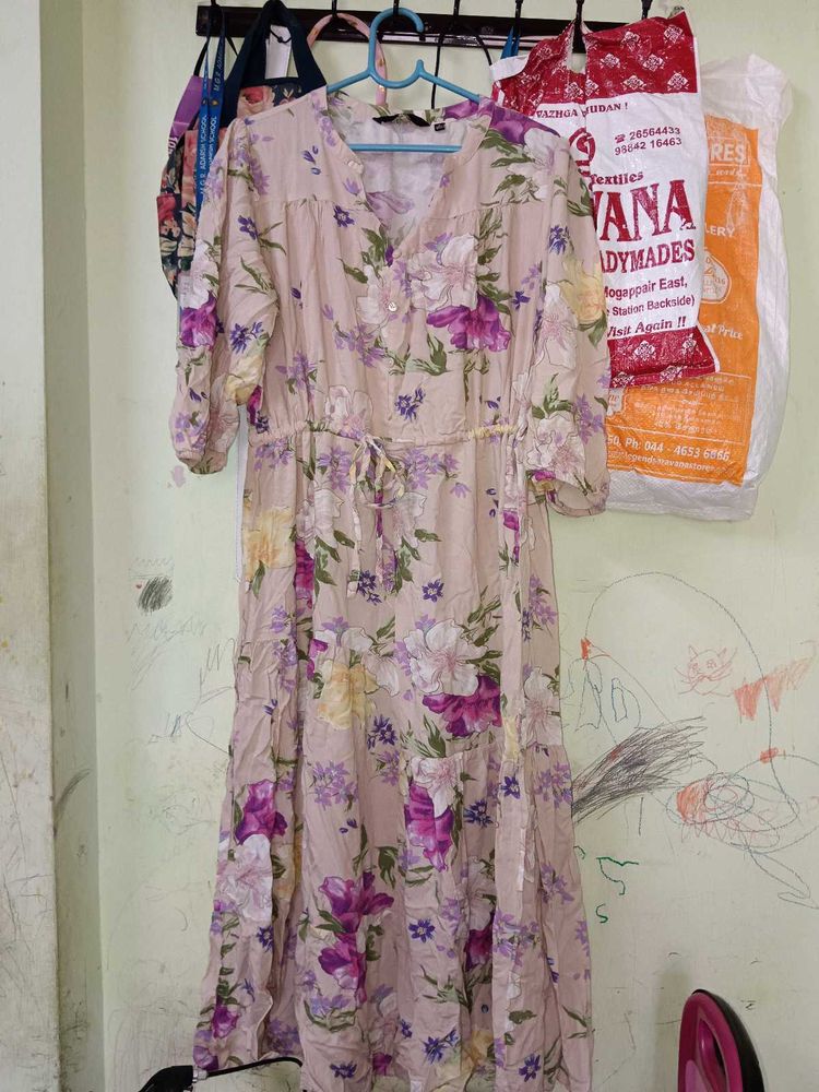 Floral Print Maxi Dress